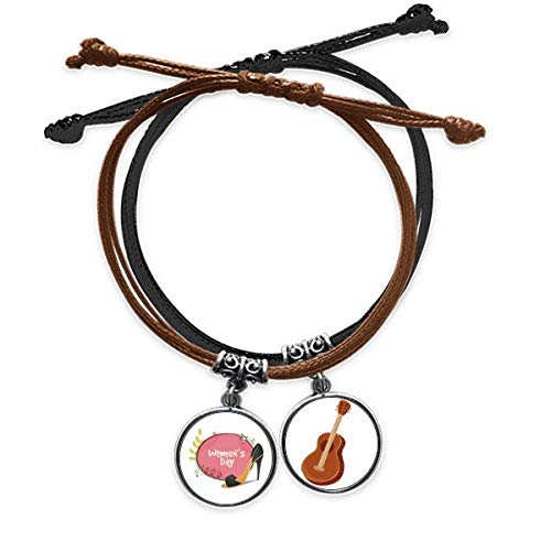 Pulsera de cuero de guitarra para lucir en conciertos y festivales