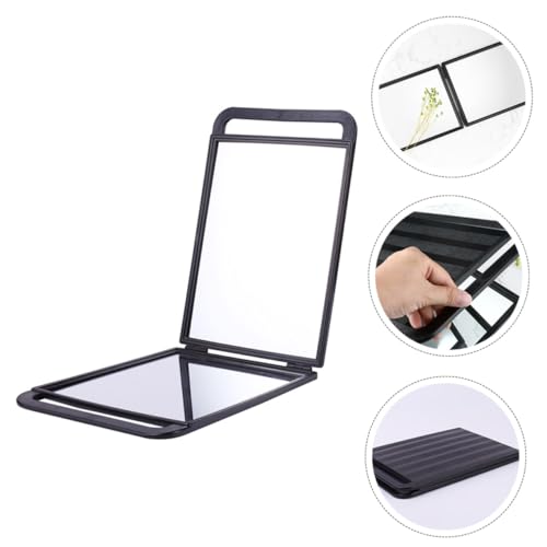 Miroir double face portable en ABS pour coiffeur et barbier
