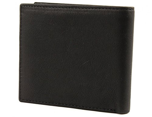 Tommy Hilfiger - Johnson Wallet - 100% Pure Leather - Built-in Card Holder - Designer Wallets for Men Mens Accessories, Black (Black), OS4