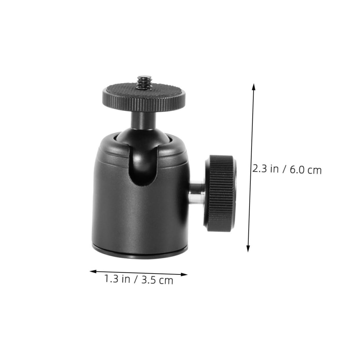 MERRYHAPY Stable Aluminum Alloy Ball Head Mount 1/4 3/8 Screw for Camera Tripod Adapter for Live Streaming