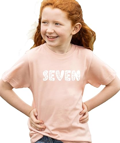 Image of Floral Numbers Ages 1-7 Birthday Girl Shirt for Baby & Toddler Youth Girls