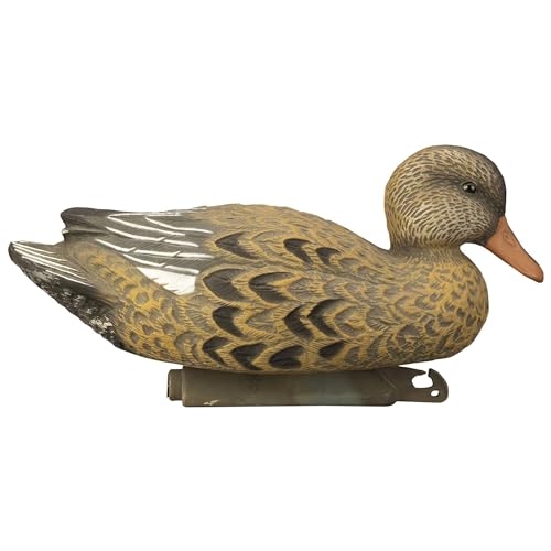 Higdon Outdoors Standard Gadwall Floater Duck Decoys | Ultra Realistic Drake & Hen Decoys for Waterfowl Hunting | Multiple Head Positions | 4 Drakes & 2 Hens| Foam-Filled | 6pk - Thumbnail 3