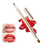Lip Brush for Lipstick Lip Liner Brushes Double-Ended Lip Brush Applicators Flat Lipstick Gloss Crea