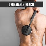 flexii® Silicone Back Scrubber – Premium Extra-Long Handle Back Brush for Shower, Exfoliating Silicone Scrubber, Deep Clean Body Scrubber & Durable Back Brush for Men & Women - Image 2