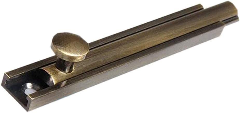 Verrou rétro en laiton massif finition bronze pour porte ancienne