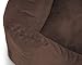 Knuffelwuff Hundebett Dreamline aus Velours XXL 120 x 85cm Braun - abnehmbarer Bezug - leicht zu reinigen - für große, mittelgroße und kleine Hunde