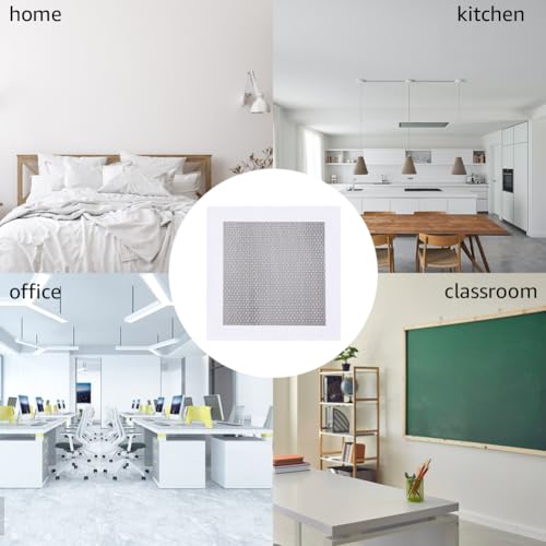 GORGECRAFT 6 Blatt Wandreparaturflicken Quadratisch Aluminium Trockenbau-Reparatur Große Lochflickenabdeckung Mit Selbstklebendem Metallgitter Schnelle Reparatur Für Löcher In Deckenputzwänden 20x20cm