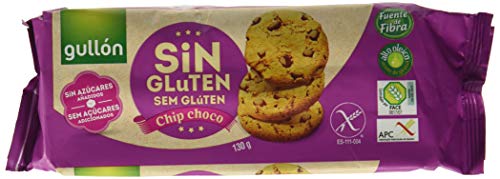 Chip Choco Gullón - Galletas Sin Gluten Y Sin Azúcar Paquete 130 g