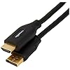 Amazon Basics Cable DisplayPort a HDMI, unidireccional, 4K @30Hz, 1920×1200, 1080p, 6 pies, negro