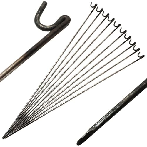 Oypla Steel Barrier Fencing Pins 10mm x 1150mm Pack Of 10