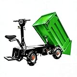 60V 2000W Automatic Dump Cart - Heavy-Duty 2205 lbs Capacity, with One-Key Lifting & All-Terrain Wheels - Electric Utility Wagon for Material Hauling