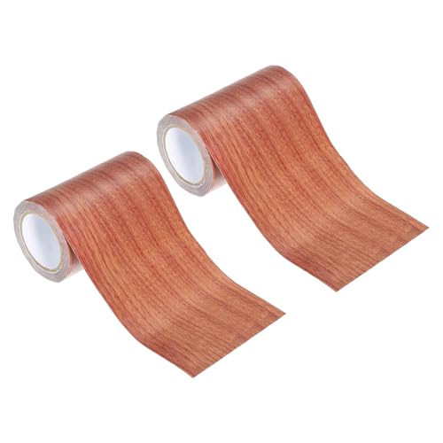 Ruban de réparation chêne rouge PATIKIL 4" X30' adhésif imitation bois pour rénover le mobilier