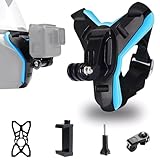 Amplia adaptación: el gancho l está diseñado para integrar el gancho L en el soporte de la barbilla, lo que le permite conectarse fácilmente a una variedad de cámaras deportivas convencionales, incluyendo cámaras compatibles gopro hero11 / 10 / 9 / 8 / 7 / 6 / 5 black, session 4, Hero 3, DJI Osmo action, One r, Camp / Yi y otras