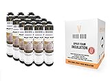 Vega Bond Purplecoat 12 Pack Insulation Spray Foam 29 oz (240 Board Feet) with App Gun and Cleaner...