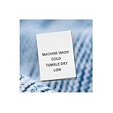 100 Printed Garment Labels, Care Labels (Machine Wash Cold)