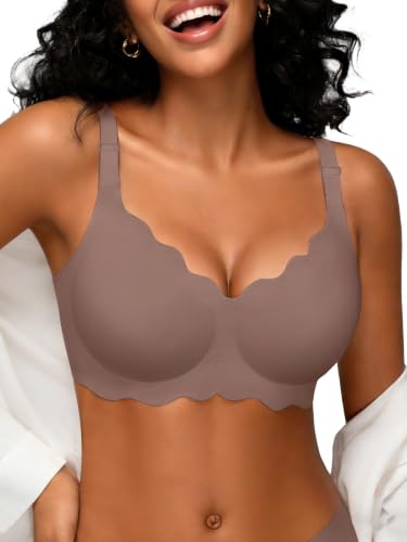 Image of Womens Wireless Jelly Bras No Underwire Support Push Up Removable Straps (U /Cross /Halter) Everyday Sports Bra