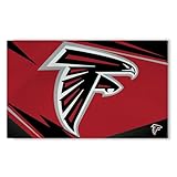 Northwest The Company NFL Washable Rug, 36' x 60', Shredder, Team Colors (Atlanta Falcons)