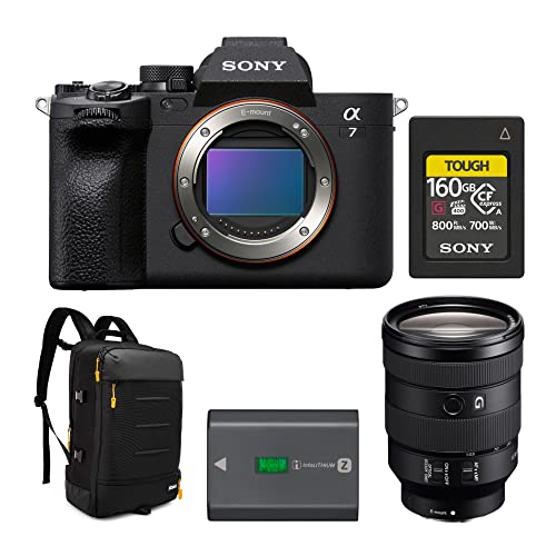 Sony Alpha 7 Iv Full-Frame Mirrorless Interchangeable Lens Camera (Body Only) Bundle With E-Mount Lens, Memory Card, Camera Backpack And Rechargeable Battery Pack (5 Items) #TOP14
