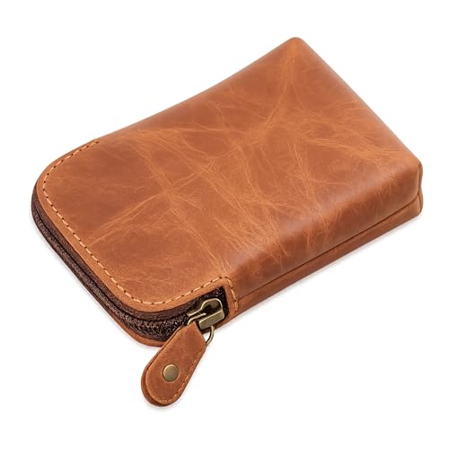 Étui de poker en cuir zippé pour protéger vos cartes contre l'usure du voyage