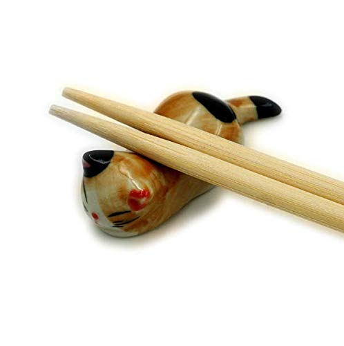 Truegood Cute Cat Chopsticks Rest Dinner Spoon Stand Knife Fork Holder, Valentine's Day Present (6Pcs Mixcolor) #TOP1