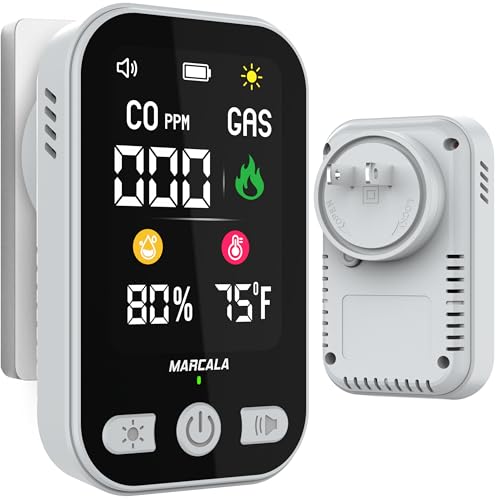 MARCALA 2026 1-Pack Travel Carbon Monoxide Detector | Carbon Monoxide Detectors Portable | Carbon...