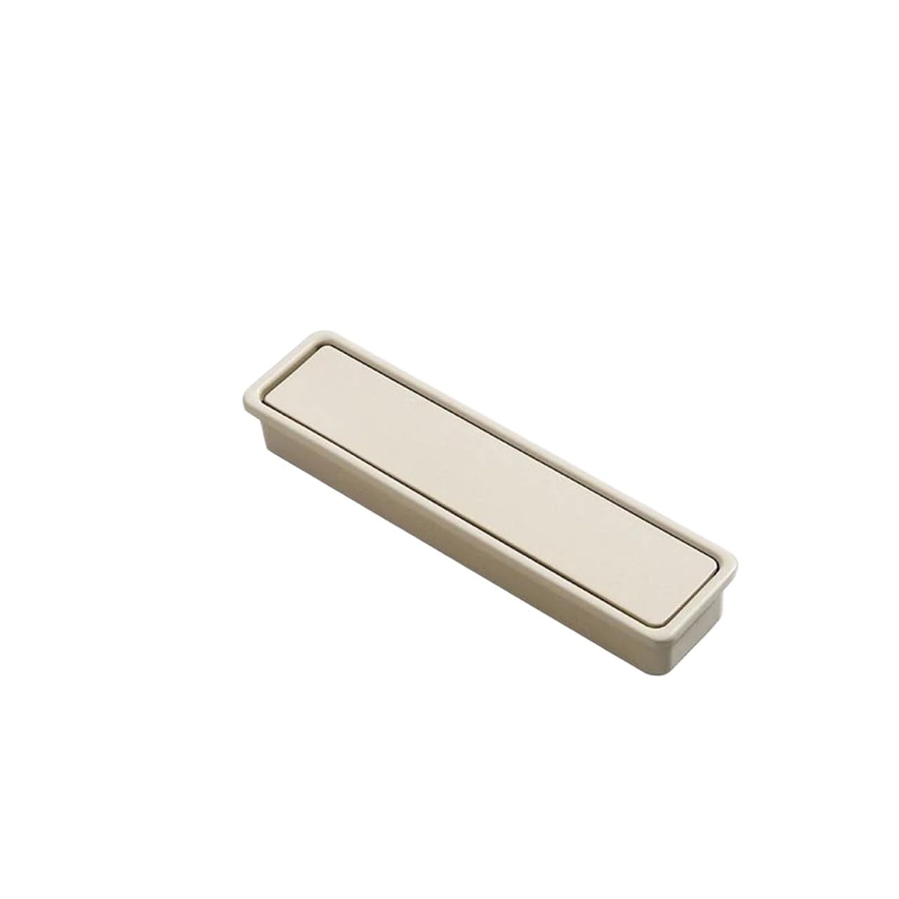 Mohuied Beige 99Mm Recessed Handle Modern Simple Sliding Door Concealed Embedded Handle Zinc Alloy Kitchen Cabinet Invisible Furniture Slotted(Beige 99Mm)