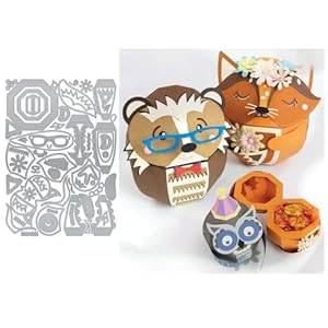Sredwtk Waldfreunde Tierfreunde Stanzschablonen Geschenkbox