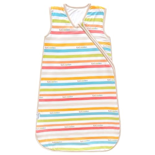 Image of Copper Pearl Baby Sleep Sack, CoComelon Stripe - Wearable Blanket for 6-12 Months, Sleeveless Sleep Sack for Baby Boy or Girl