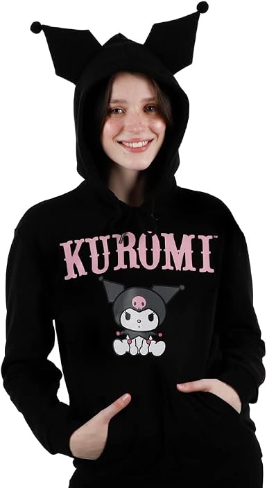 Amazon.com: Kuromi - Sudadera de cosplay con costuras en las orejas, Negro,  XXL : Ropa, Zapatos y Joyería
