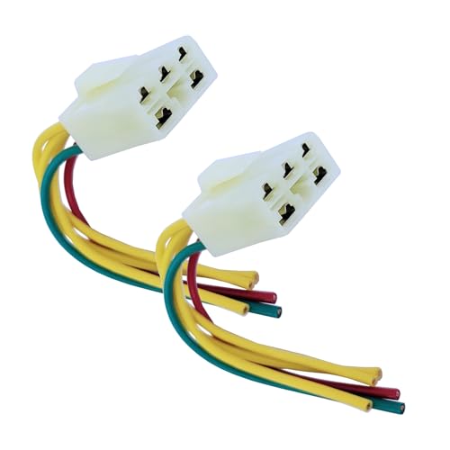 Paar Motorrad 5 Pin Spannungsregler Gleichrichter Kabelbaum Kabelzubehör Kompatibel mit Honda CBF 600 400