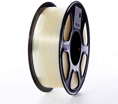 TOPZEAL 3D Plastic Filament PLA Filament 1.75mm 1KG Dimensional Accuracy +/- 0.02mm PLA Transparent 3D Printing Materials Transparent Color