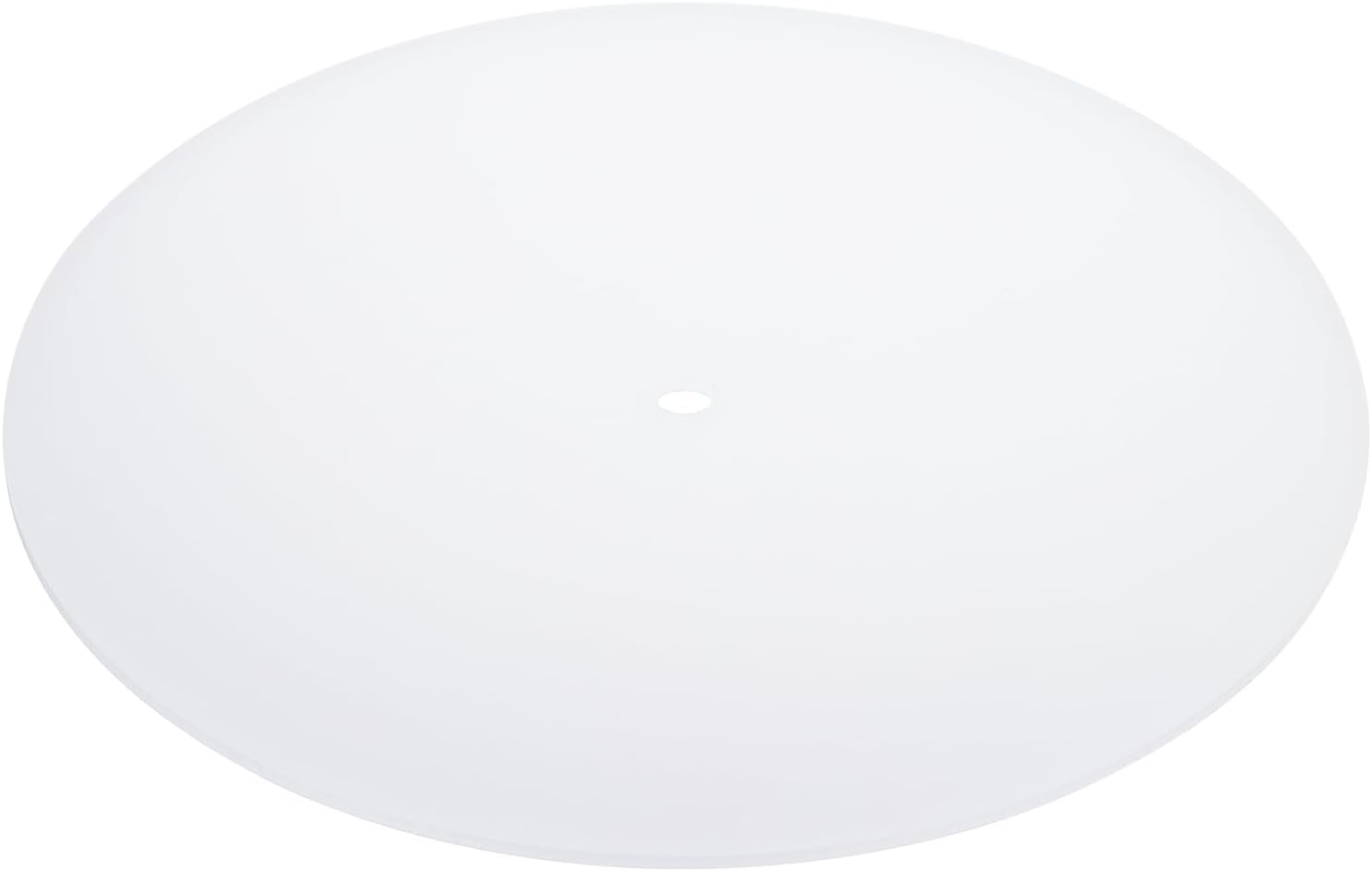 PATIKIL Lampshade Diffuser, 15.5" Diameter with 3/8" Center Hole Round Diffuser 2mm Thick for Drum Lampshades Pendants Light Fits 16-18" Openings, Frosted White 15.5-Inch