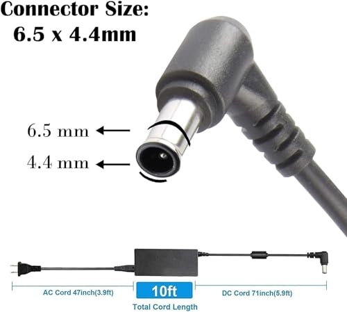 Image of 19.5V 4.7A 90W AC Power Adapter Charger for Sony Vaio Series PCG-3J1L PCG-7Y2L PCG-61215L PCG-61315L PCG-61317L VGP-AC19V20 VGP-AC19V10 VGP-AC19V12 VGP-AC19V19 VGP-AC19V21 VGP-AC19V23 Laptop Charger