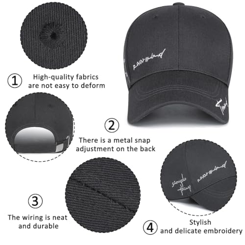 Gorra de béisbol para Hombre Unisex Algodón Hombre Verano Cap Ajustable Sombrero Deportivo Al Aire Libre Casual Deportes de Sombrero Bordado Moda Gorro - imagen 5