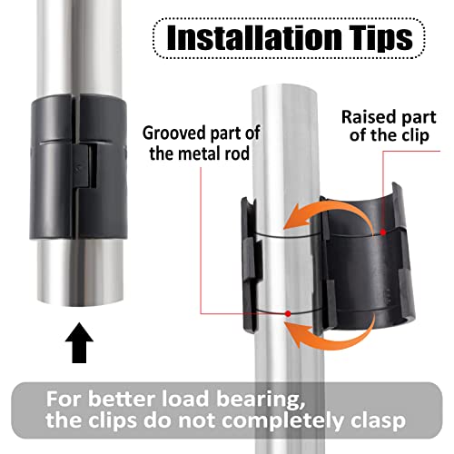 72 pcs 1‘’ Shelf Lock Clips