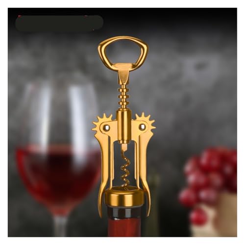 Miniatura 4 de Abridor De Vino Dorado Con Alas Y Sacacorchos Para Botellas De Cerveza, Aleación De Zinc Grueso, Accesorios De Cocina, Abridor De Oro Tipo A
