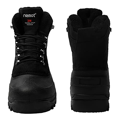 riemot Women's Men's Winter Boots Waterproof Insulated Snow Shoes for Outdoor Hiking Skiing Warm Lightweight Anti-Slip Ankle Boots Black Brown Grey Purple3