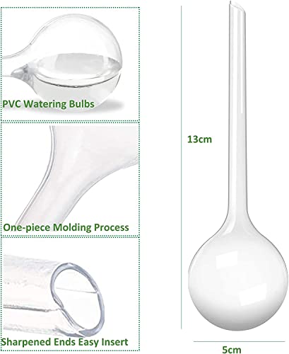 Fashionclubs Aqua Globes Small Plant Automatic Self Watering Pvc Bulbs Ball,Pack Of 4 (Clear 2" Dia) #TOP5