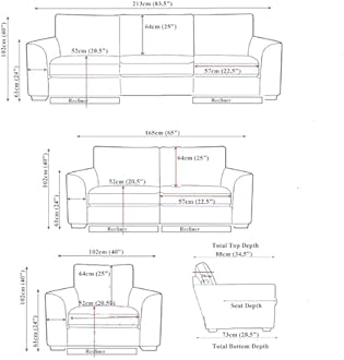 SC Furniture Ltd Tan Brown High Grade Leather Gel Reclining 3 Seater Sofa + 2 Recliner Armchairs Sofa Suite CLIFTON