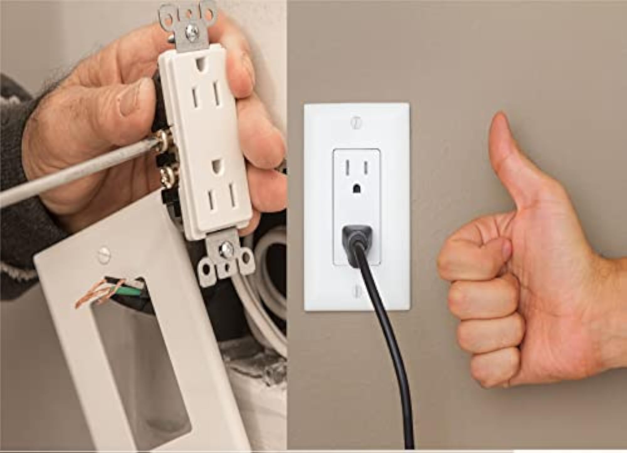 15 Amp Decorator Receptacle Duplex Wall Outlet Plate Cover