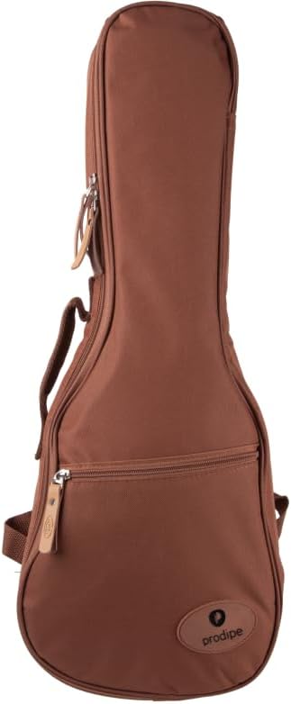 Prodipe JMFUKBG 12mm Brown Concert Ukulele Case, Ukulele Gig Bag, Brown, 12mm, Modern