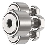 QUARKZMAN 2 Stück CF6 Cam Follower KR16 Nadellager Chromstahl Laufrollenlager 16mm Rollendurchmesser M6x1mm Außengewinde Bolzentyp Für Werkzeugmaschinen Führungsschiene