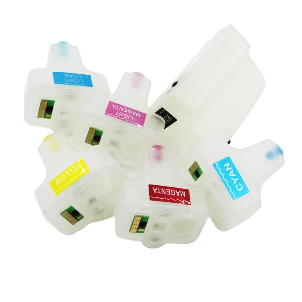 Cartouche rechargeable avec puce permanente pour HP C7180 363 zéro blocage