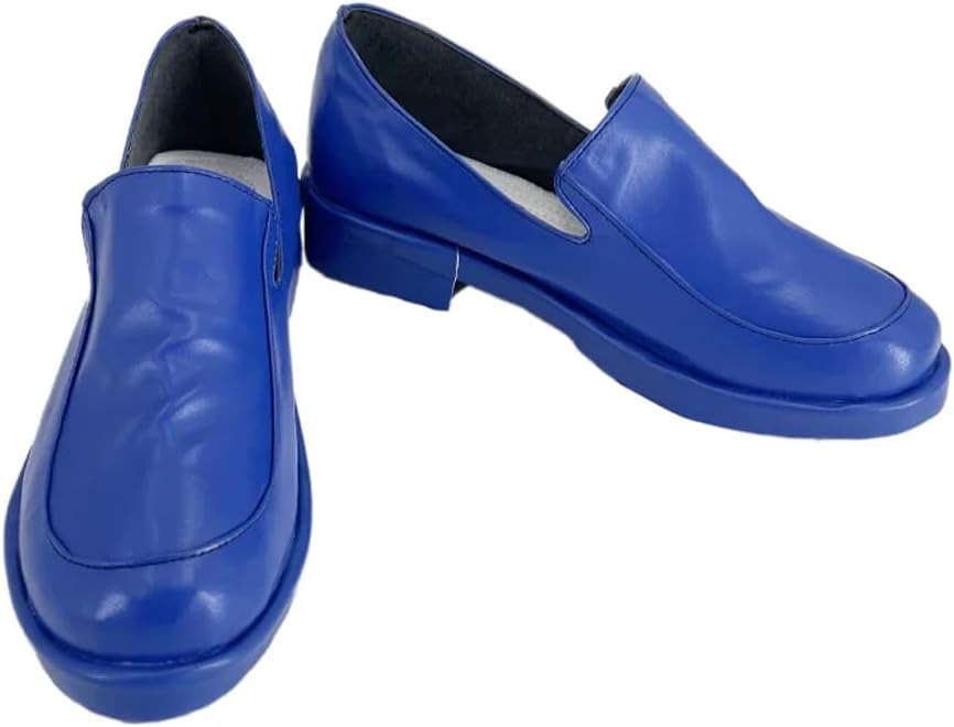 Anime Cosplay Shoes Blue Women Cosplay Costume Shoes Leather Halloween Custom Made