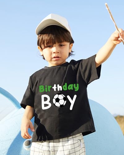 DDSOL Birthday Boy Shirt for Toddler Boy Soccer Football Basketball Birthday Short Sleeve Tshirt for Boy4