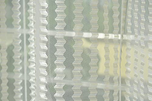 Image of HOME UTSAV 1 Piece Sheer Premium Tissue Net Polyester Curtains for Door 7 Feet, Cream