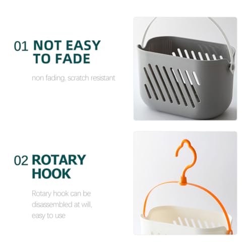 Cestas colgantes CRAFTHROU de plástico resistente para cocina y baño 4