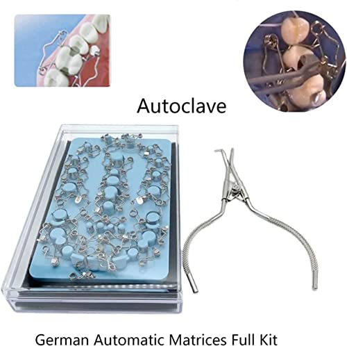 Dental Matrix Automatisches Matrizen-Set, komplettes Set, automatisches Forming-Set für Zahnersatz, Zahntherapie und Füllwerkzeug