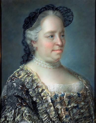 Impressions d'art Marie-Thérèse d'Autriche par Liotard poster haut de gamme en 60x90cm