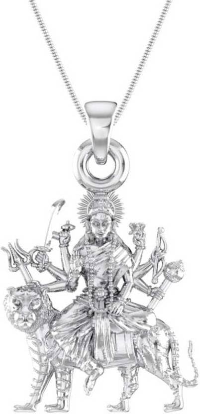 Pendentif argent sterling Durga Maa : le cadeau spirituel idéal de bonne santé pour vos proches